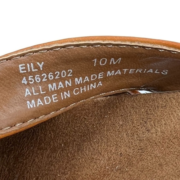 Natural Soul Orange Eily Floral Heeled Sandals Size 10 Women’s - Picture 2 of 8